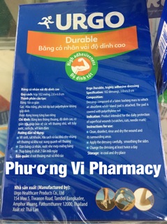 Băng cá nhân vải Urgo Durable (102 miếng)
