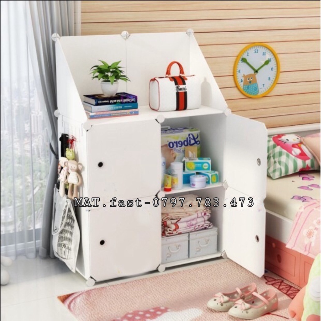 TỦ NHỰA LẮP GHÉP 4 Ô VÀ 2 KỆ GÓC TAM GIÁC ĐỂ ĐỒ- VẬT DỤNG ĐA NĂNG THÔNG MINH 2 SIZE ( chọn mẫu theo phân loại )