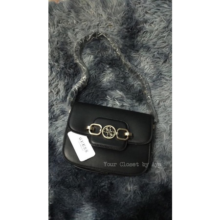 TNS-Túi đeo chéo 2 kiểu Guez Hensely mini convertible crossbody bag-đen classic