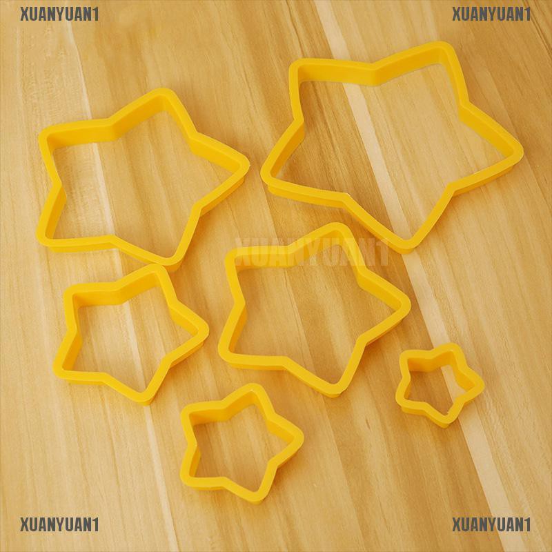 Set 1 / 6 Khuôn Cắt Bánh Quy Hình Cây Thông / Ngôi Sao