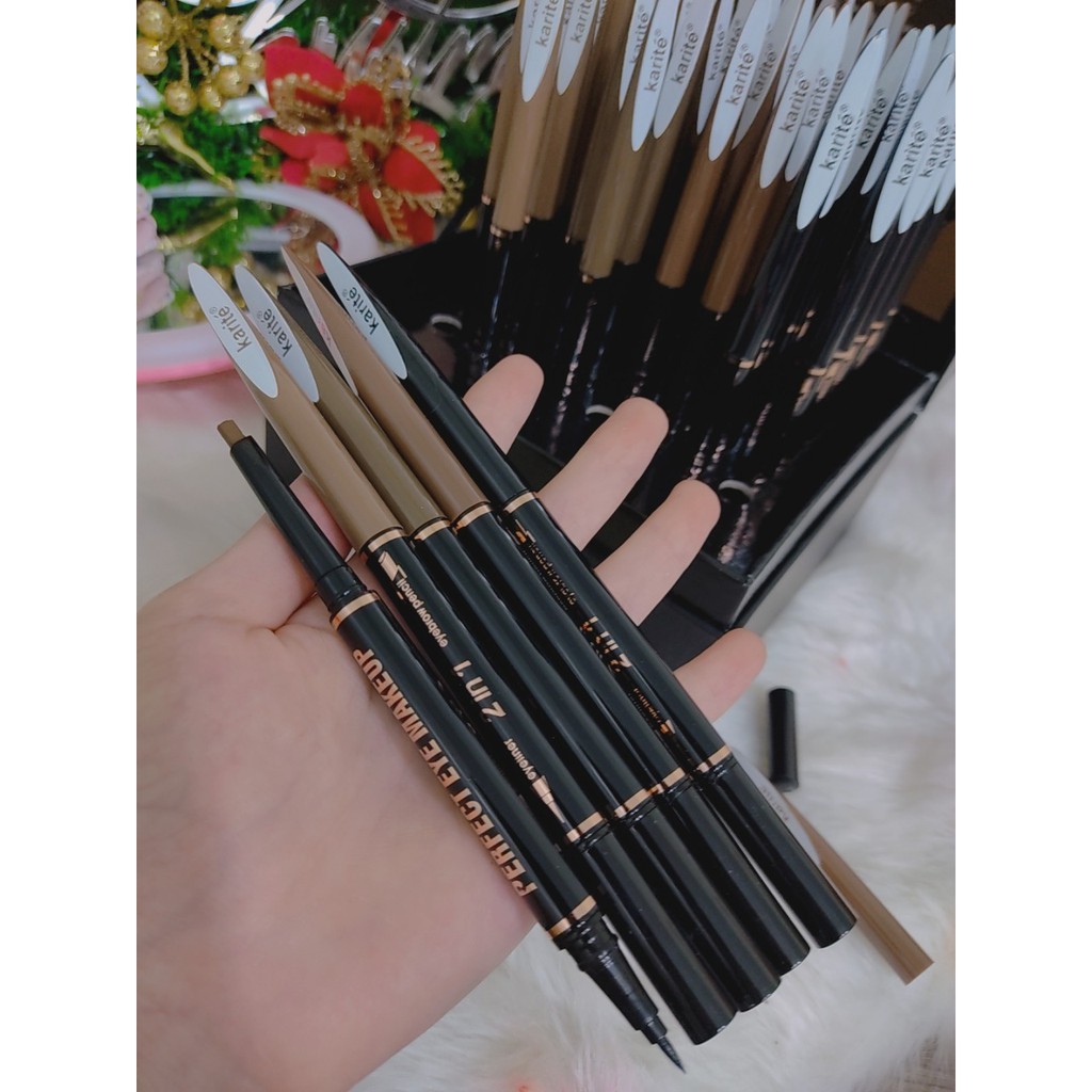 Bút kẻ mắt mày 2 đầu Karite | BigBuy360 - bigbuy360.vn