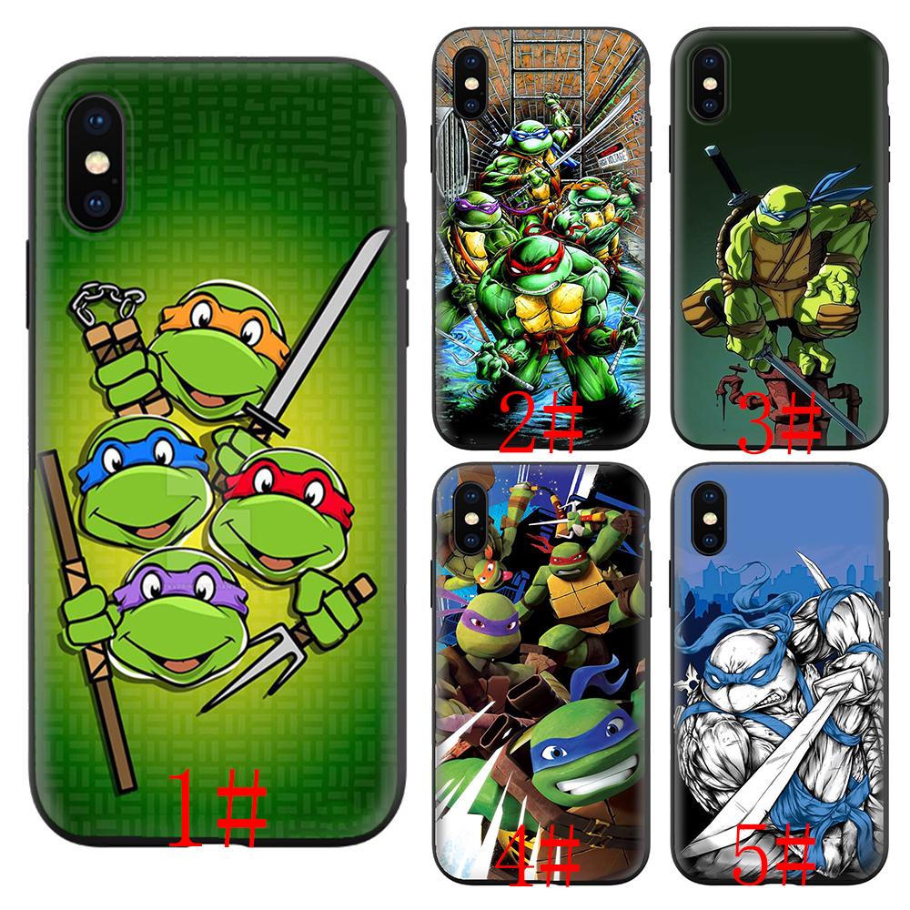 Ốp Điện Thoại Mềm Hình Ninja Rùa 89 Cho iPhone 11 Pro Max XS XR X 8 7 6 6S Plus