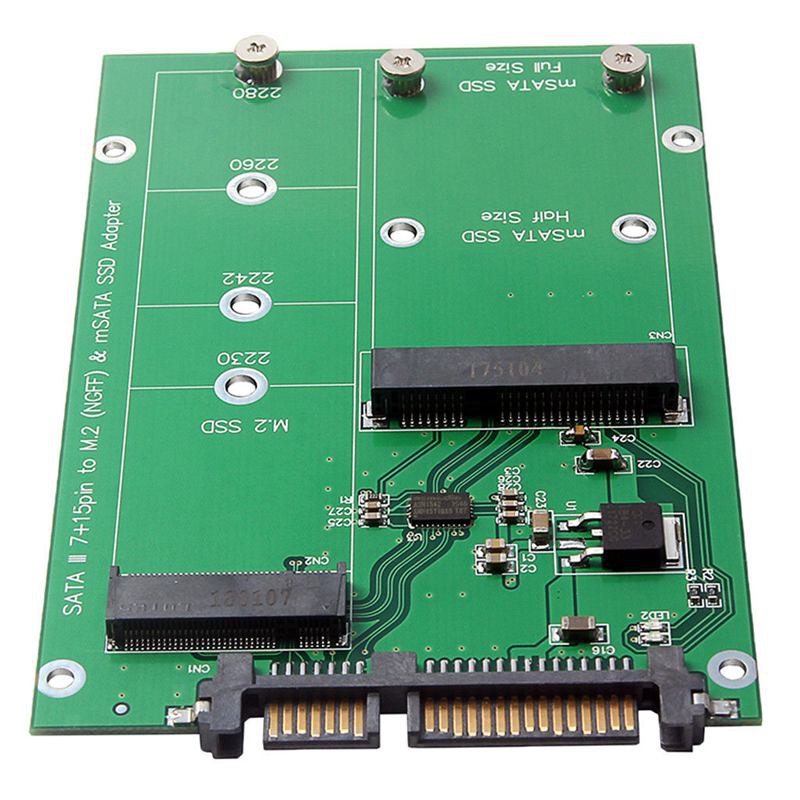 2.5 inch M.2 NGFF MSATA 2-in-1 Sized SSD to SATA III Converter Card | BigBuy360 - bigbuy360.vn