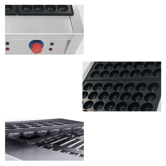 Máy làm bánh nhân bạch tuộc đôi Takoyaki nhật bản 56 lỗ