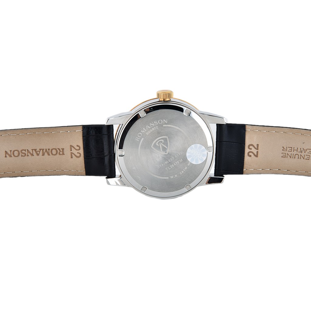 Đồng hồ nam Romanson Watch Men TL2647FMCWH máy thụy sĩ, chống nước, mặt kính chống xước, dây da cao cấp chính hãng