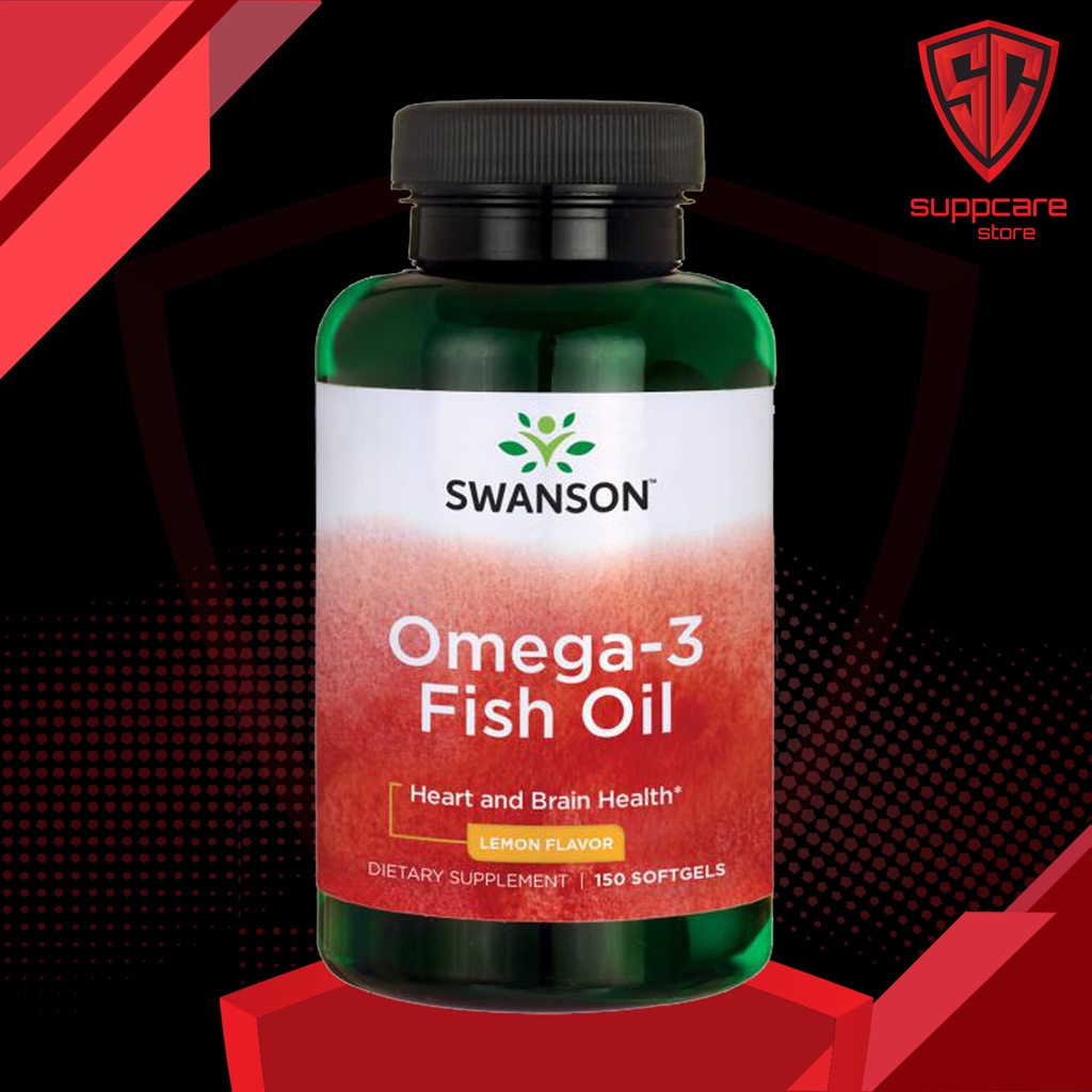 [CẬN DATE GIÁ RẺ] Omega 3 | Dầu Cá Omega 3 Swanson Fish Oil [150 viên] Hương Chanh - Nhập Khẩu USA