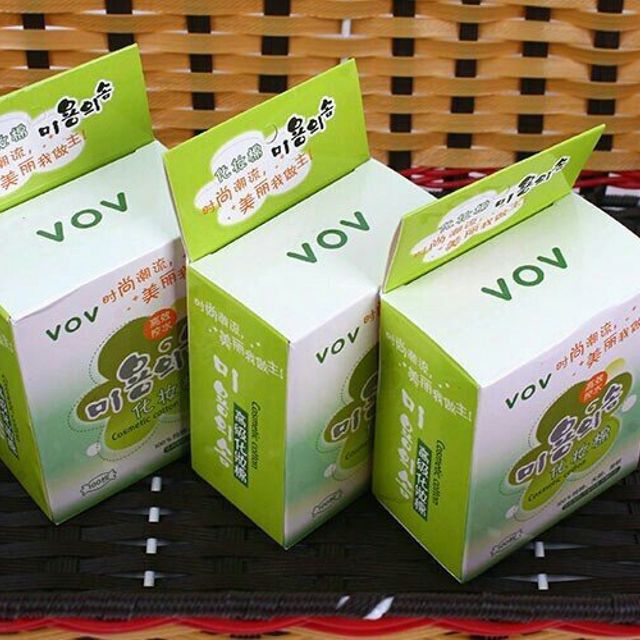 Bông tẩy trang VoV 100 miếng