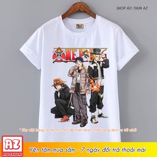 Áo thun One Piece Luffy Ace và Sabo street style cực đẹp - Mẫu mới M2599