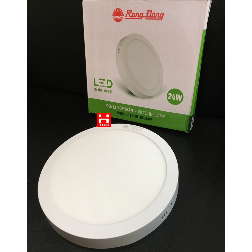Bóng Đèn LED Ốp trần Tròn 24W Rạng Đông D LN09 300/24W