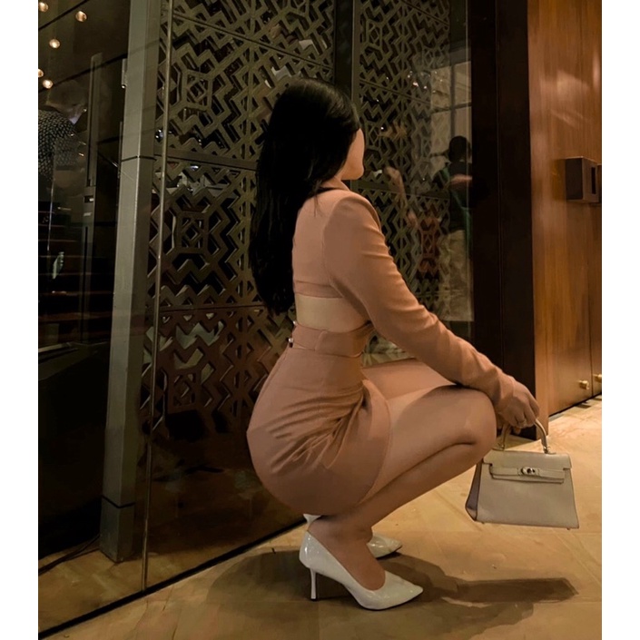 SÉT CROPTOP VEST DÂY CHÉO EO + CHÂN VÁY