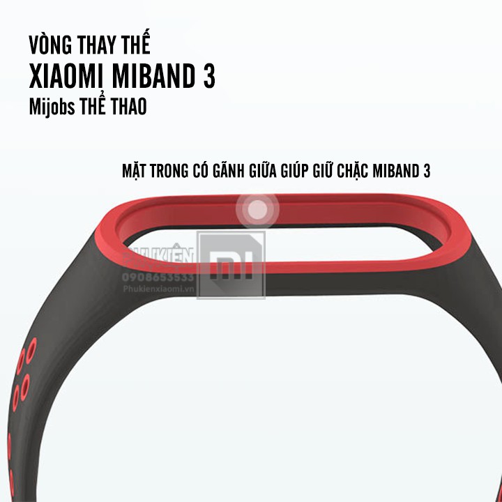 [7 Màu] Vòng thay thế Xiaomi Miband 3 / 4 Mijobs thể thao