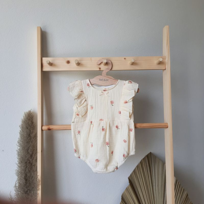 body hoa  nhí vải xô muslin cao cấp nơ ngực