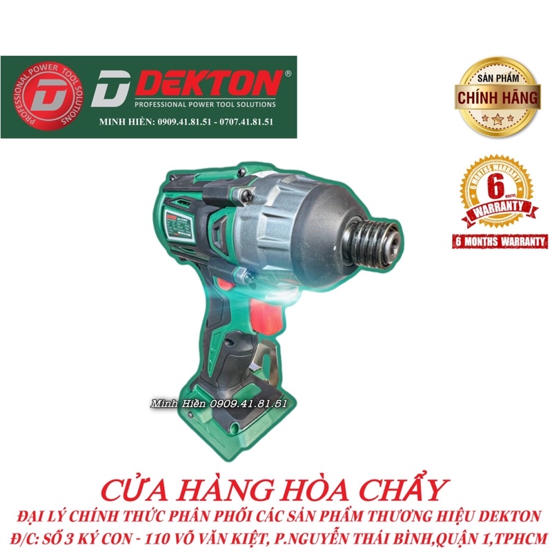 Máy Bắn Vít Dekton 280N.m / Motor Brushless / Tặng Đèn Làm Việc / D21-CV280N
