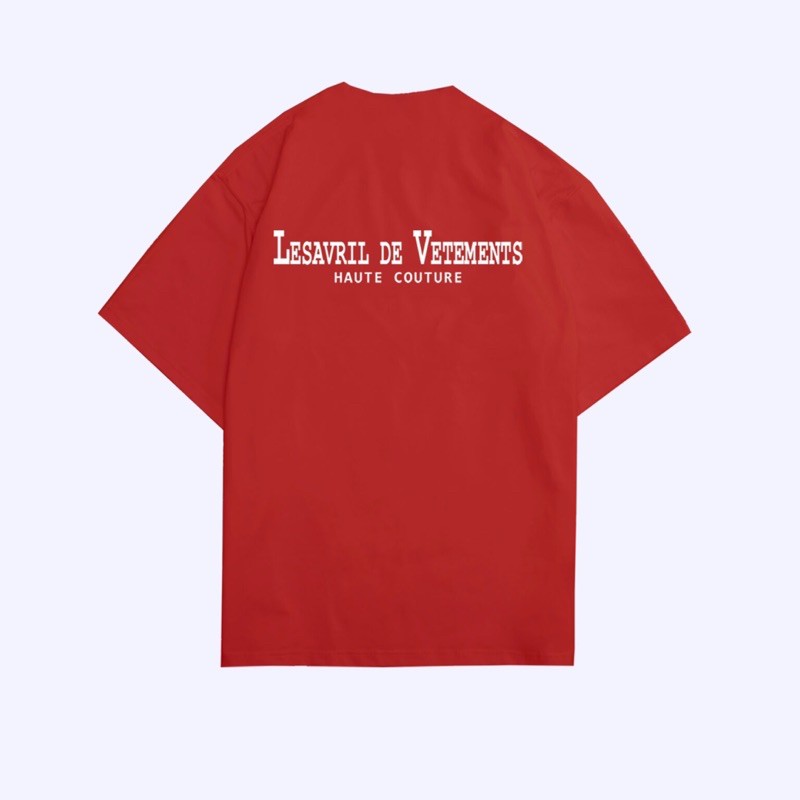 Áo thun Lesavril de Vetements Haute Couture Red