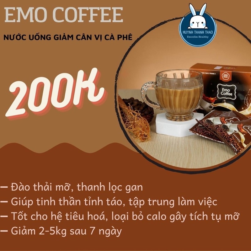 Cà Phê Giảm Cân EMOSLIM 7 Gói/Hộp | BigBuy360 - bigbuy360.vn