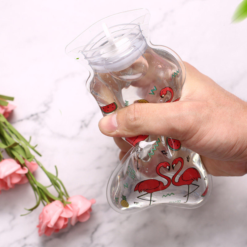 Túi Chườm Nóng Trong Suốt Họa Tiết Hoạt Hình Dễ Thương Sáng Tạo