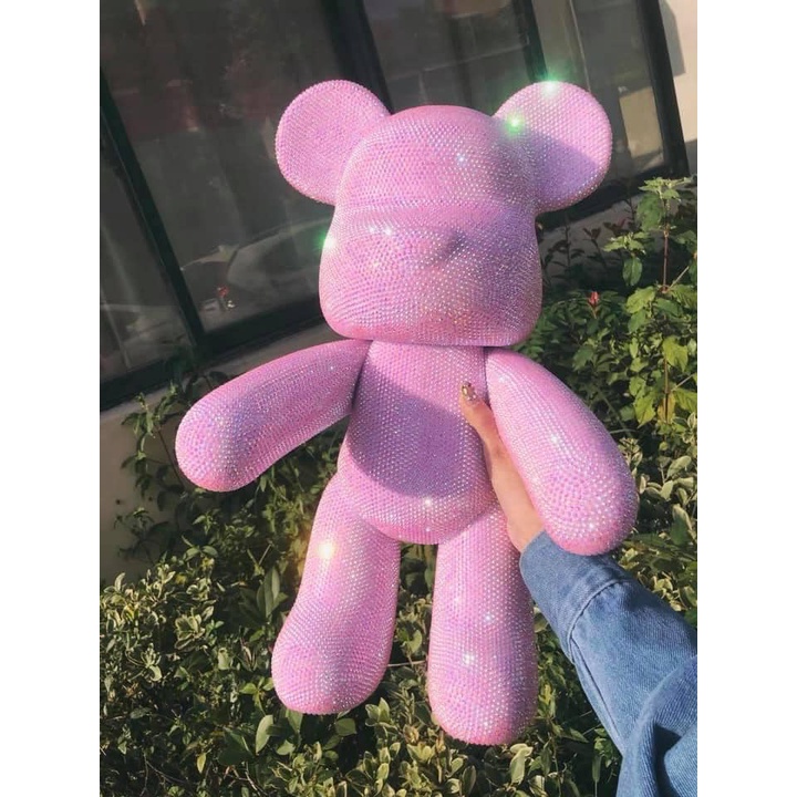 10 Con Gấu Đính Đá Bearbrick size 23cm - Gấu Tự Đính Đá Dyi