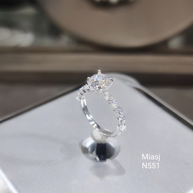 Nhẫn nữ bạc Ý S925 MiASJ nạm đá Cz cao cấp N551