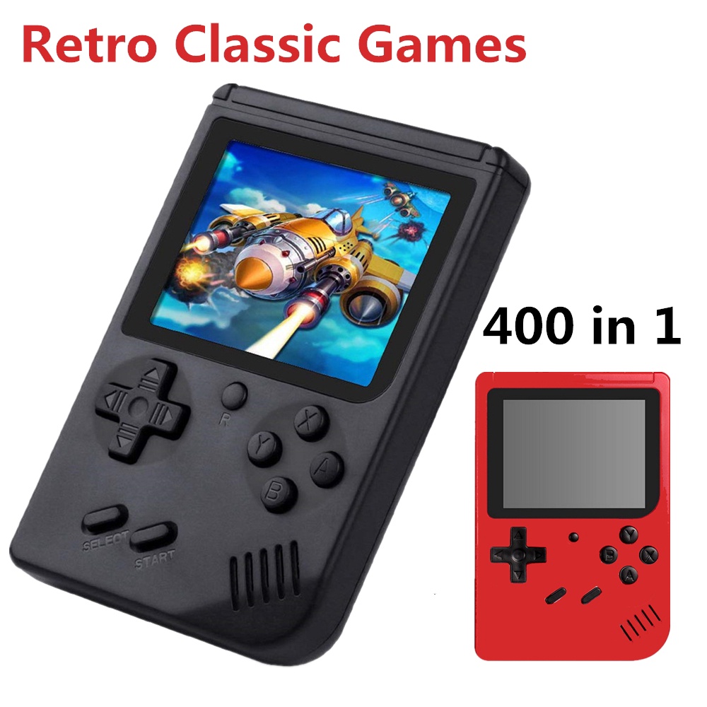 Máy Chơi Game Cầm Tay Cổ Điển 400 Trong 1 8 Bit