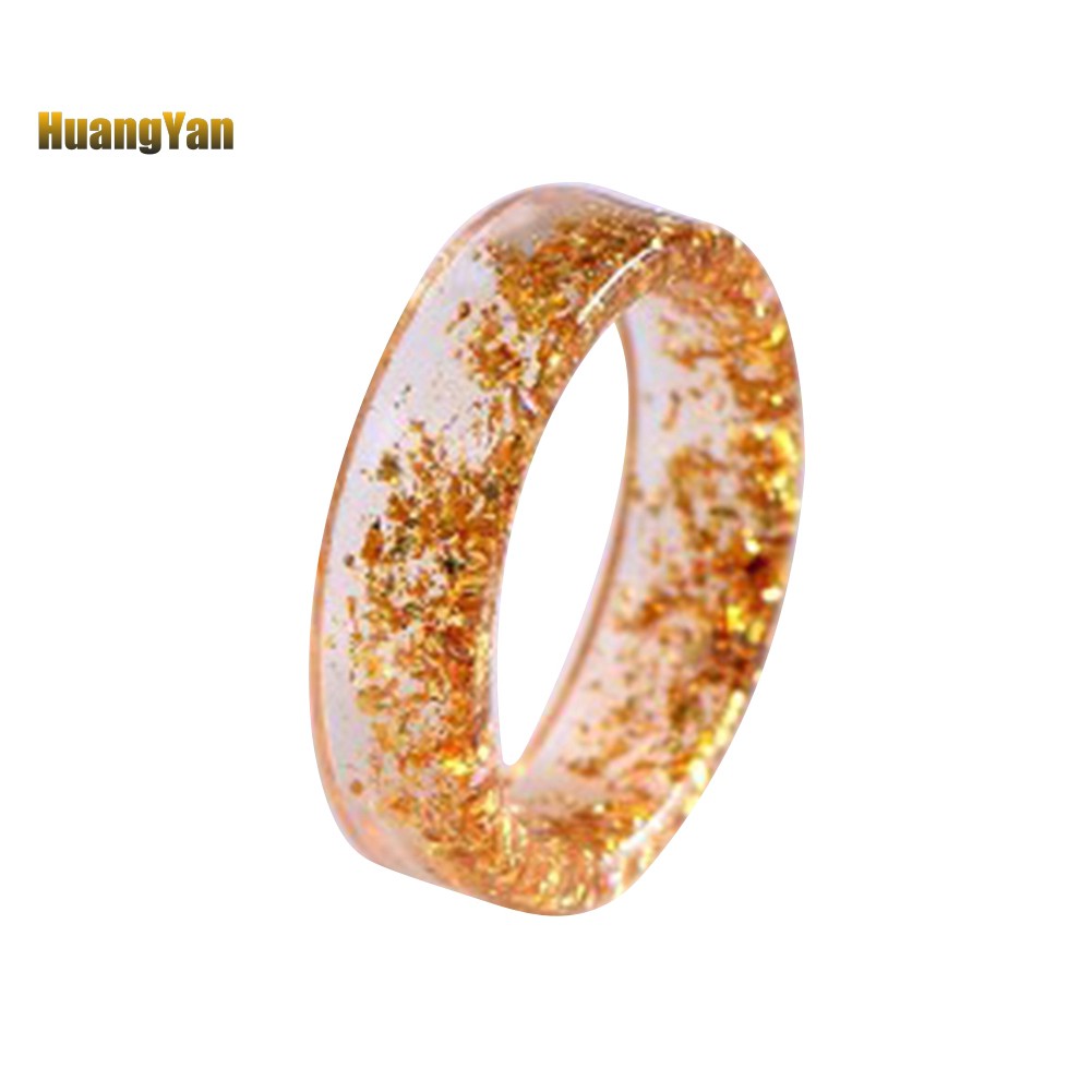☞Máy Đo HY HY HY HY☜Nhẫn Nhựa Trong Suốt Phối Hoa Khô Thời Trang Cho Nữ