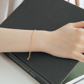 N09.Lắc tay bạc mạ vàng Klara