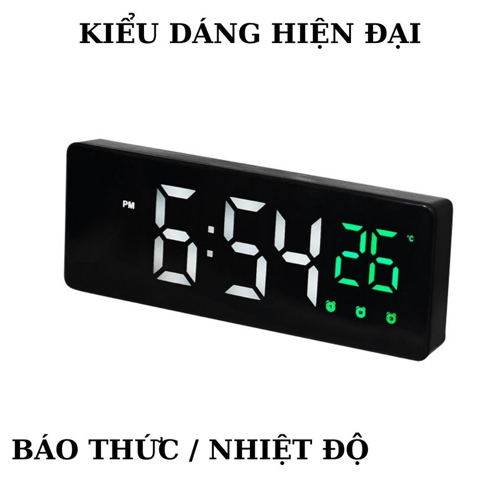 Đồng hồ để bàn điện tử led mini trang trí decor báo thức thông minh DHDB