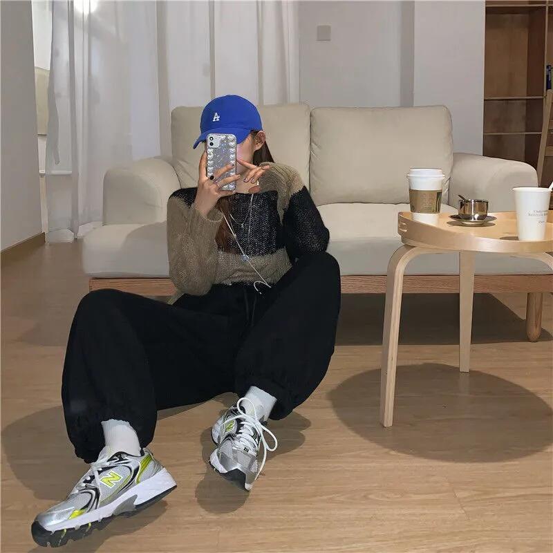 COZOK Quần Legging Thể Thao Dáng Rộng Phong Cách Thời Trang Hàn Quốc