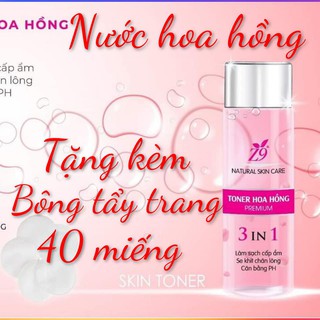Nước hoa hồng Z9 150ml- Tặng 40m bông tẩy trang