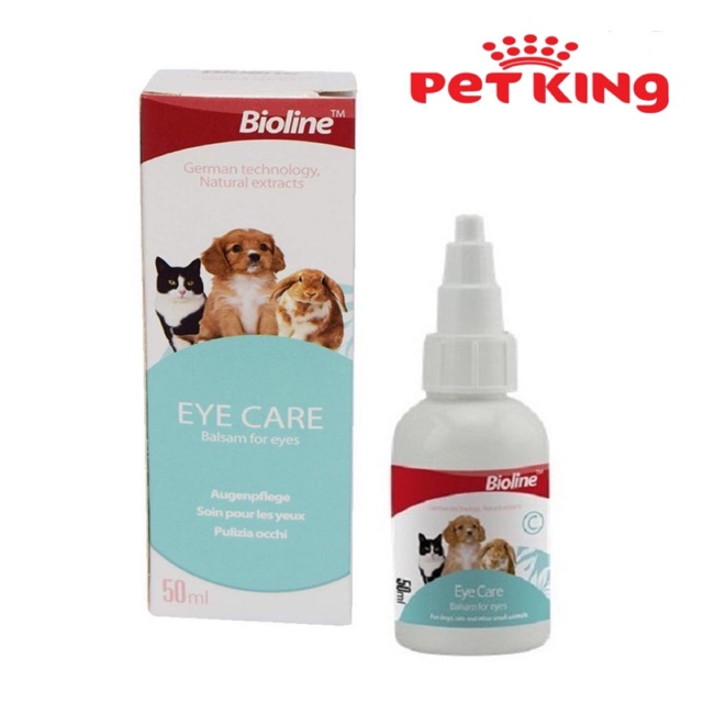 Dung Dịch Nhỏ Vệ Sinh Mắt Bioline Eye Care 50ml cho Chó Mèo