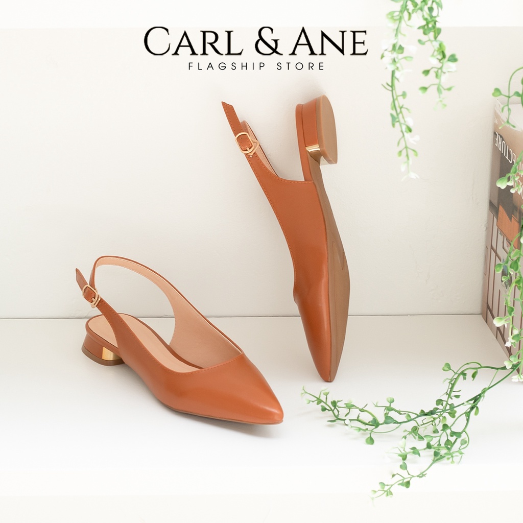 Carl & Ane - Giày cao gót mũi nhọn thời trang công sở màu kem - CL025