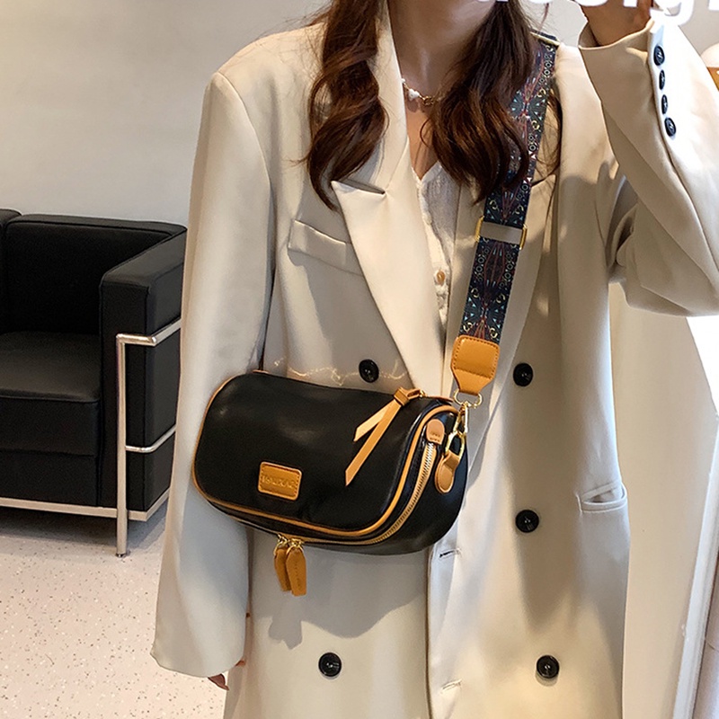 Túi Đeo Chéo Vai Kiểu Yên Ngựa Đầy Màu Sắc Phong Cách retro Dành Cho Nữ