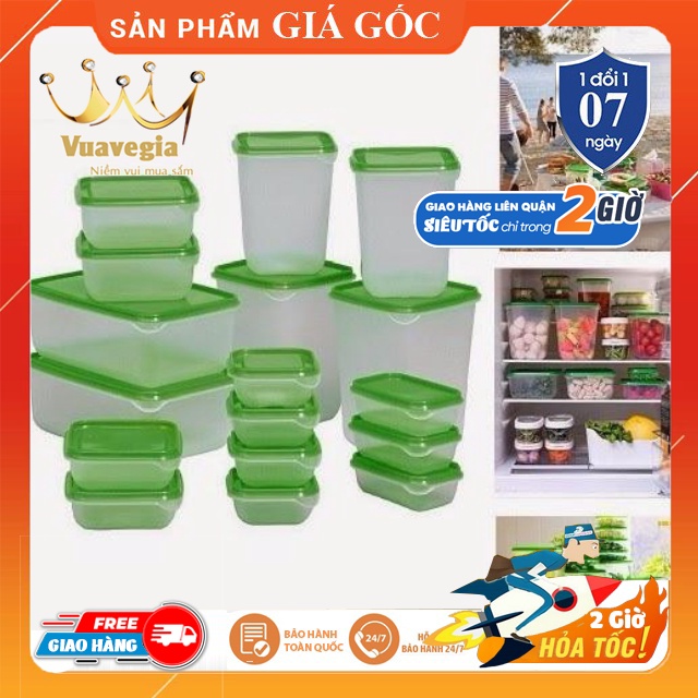 Bộ 17 hộp đựng thực phẩm IKEA cao cấp tiện dụng
