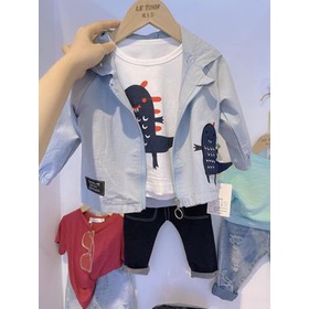 bộ ba chi tiết khoác gió Lê Tịnh Boutique size 6kg đến 16kg
