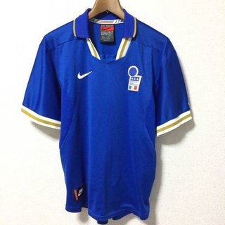 Áo thun thể thao in logo đội tuyển Ý Home Jersey 1996-1997 phong cách retro