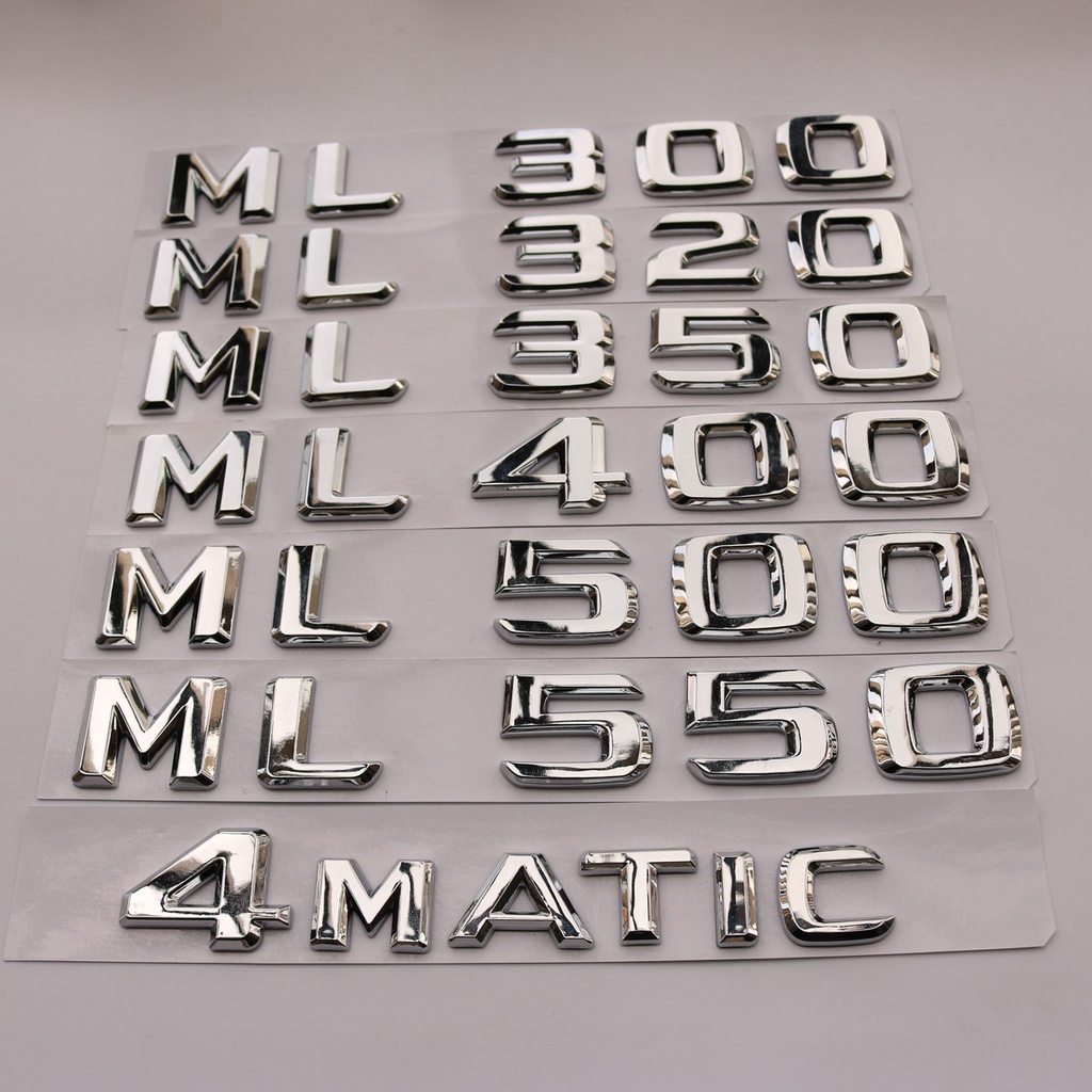Logo ô tô Mercedes-Benz ML-Class cũ ML400 ML350 Sửa đổi ML500 Từ Mark Phía sau đuôi dịch chuyển Logo