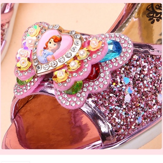 Giày Sandal Công Chúa Elsa Thời Trang Mùa Hè Dành Cho Bé Gái 2022