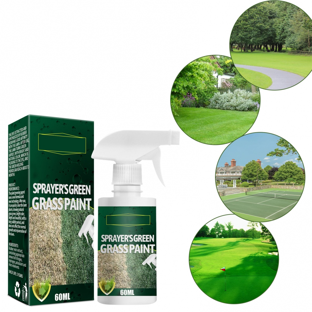 Xịt Sơn Cỏ Xanh 60ml Nhanh Chóng Cho Cỏ &amp; Turf, Cố Định Màu Sắc Hoàn Hảo, Có Sẵn-to-Use