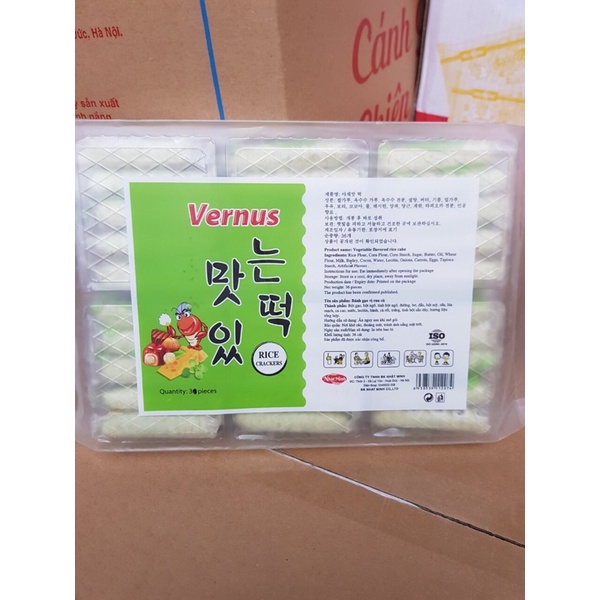 Bịch bánh gạo hàn quốc vernus 36gói