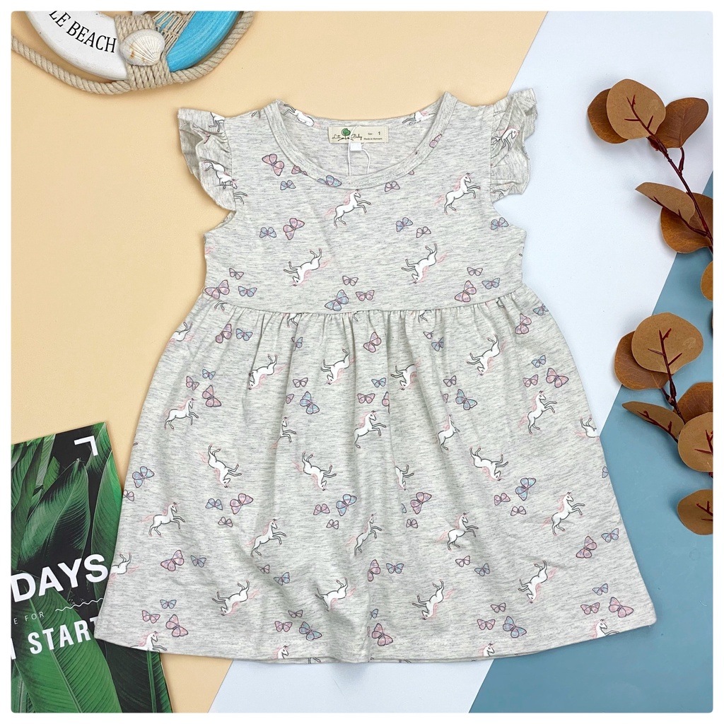 Váy litibaby cho bé gái cánh tiên vải 4 chiều 6/10