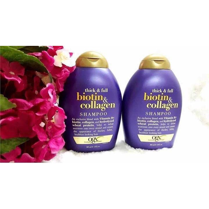 Dầu Gội Giảm Rụng Tóc OGX Biotin &amp; Collagen 385ml