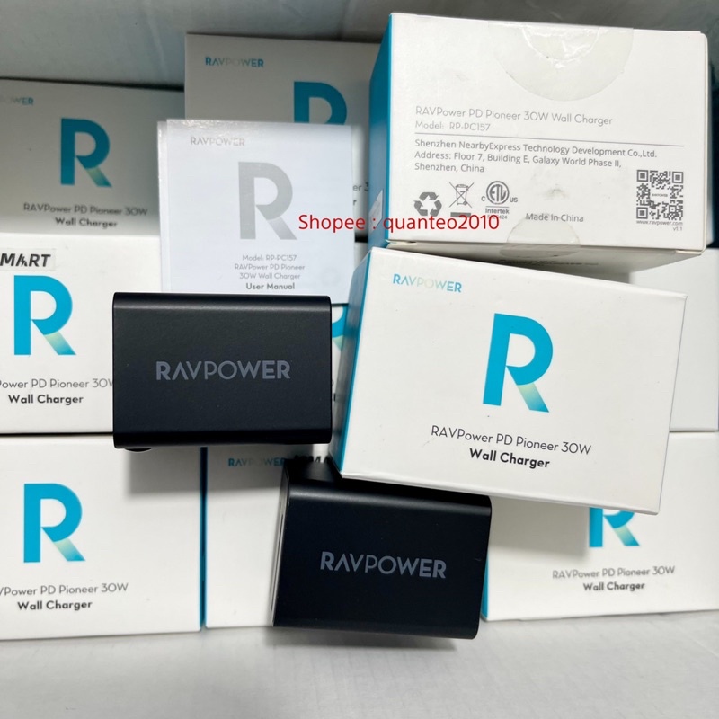 Củ Sạc RAVPower PD/PPS 30W RP-PC157 GaN