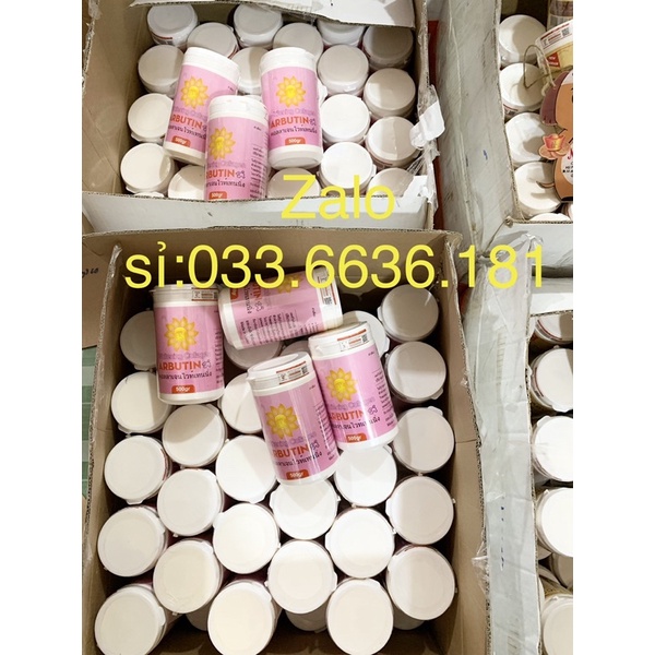 kem 3c3 arbutine chuẩn hàng thái hủ lớn 500g (màu Hồng) có mã QR check