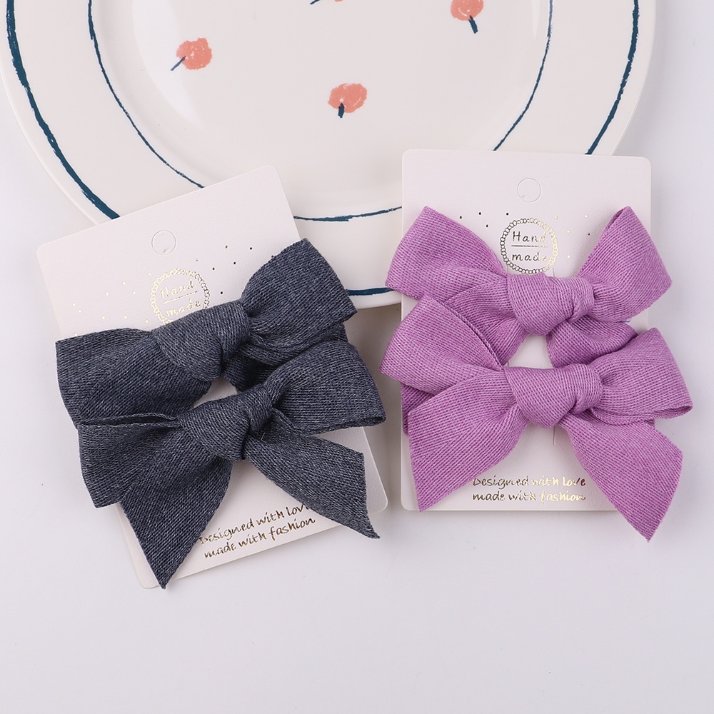 2 Kẹp tóc KIDSBOWS hình nơ nhiều màu xinh xắn cho bé gái