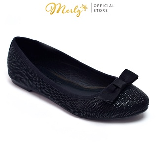 Giày búp bê nữ nơ Merly 1397