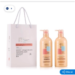 Cặp gội xả dưỡng sinh cao cấp KENDY loại 800ml
