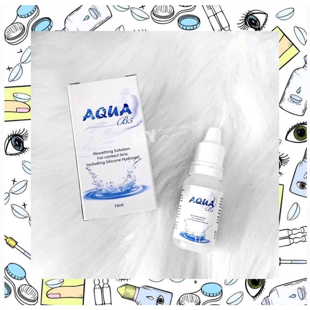 Nước nhỏ mắt lens Aqua B5 15ml cao cấp cho mắt nhạy cảm