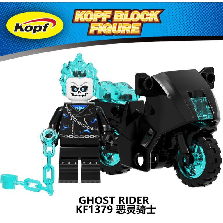 Minifigures Các Mẫu Nhân Vật Ma Tốc Độ Ghost Rider Đẹp Mắt Mẫu Mới Ra KF6120