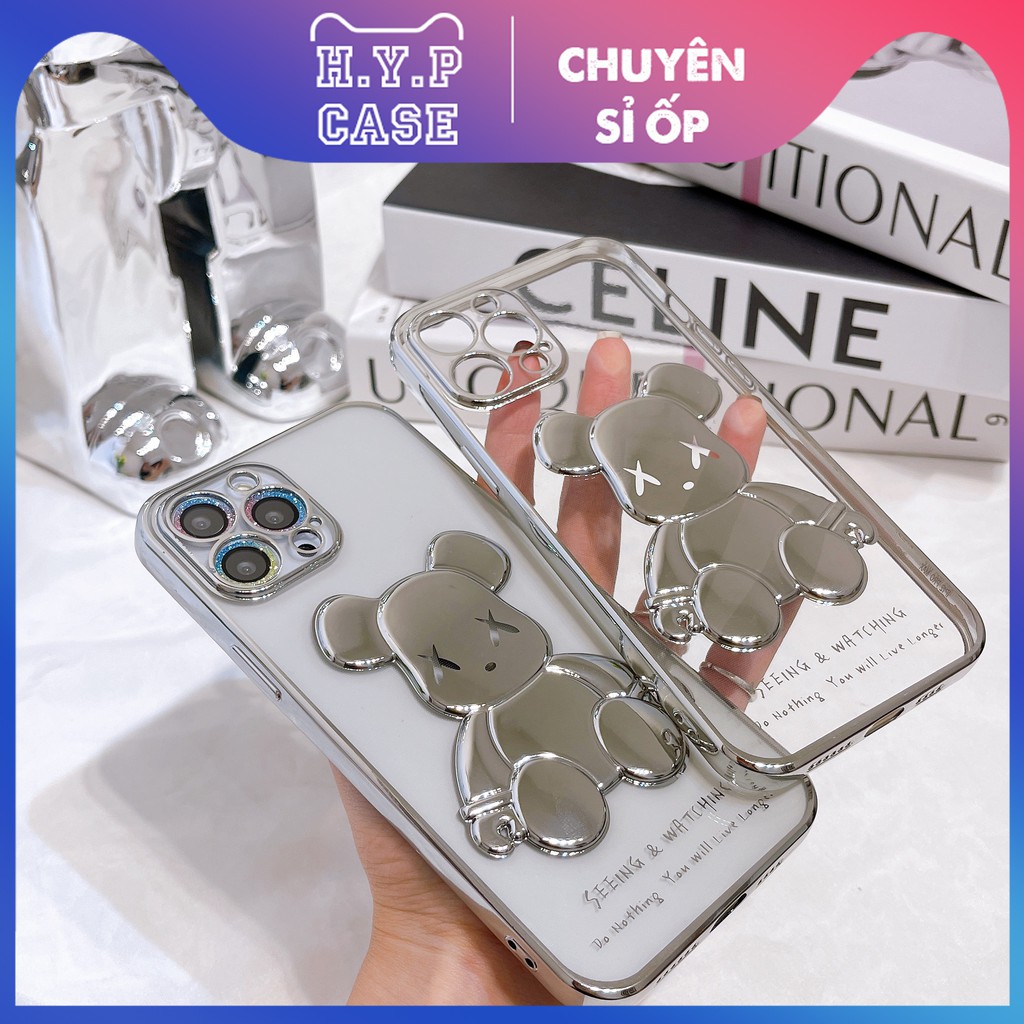 Ốp Lưng Iphone KAWS Nhiều Màu Hình Nổi 3D Viền Si Chống Bẩn Cạnh Vuông (02) | BigBuy360 - bigbuy360.vn