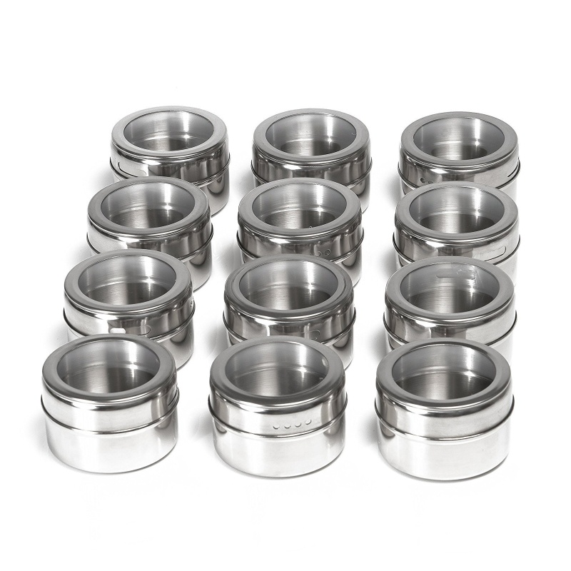Hộp Đựng Gia Vị Bằng Thép Không Gỉ Tiện Dụng Cho Nhà Bếp