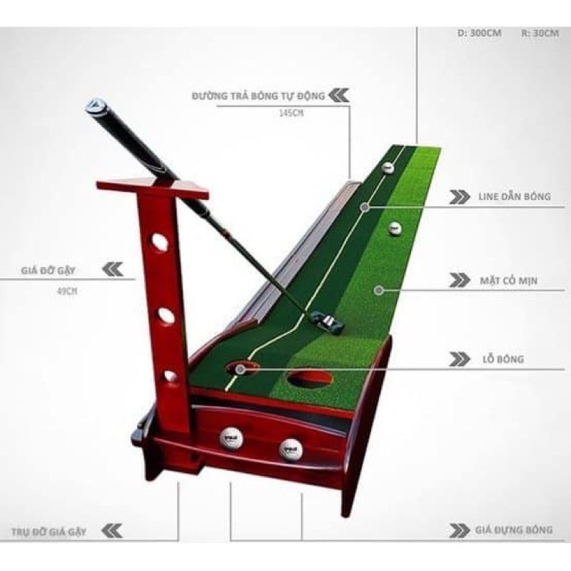 Thảm Putter - thảm Putt golf PGM